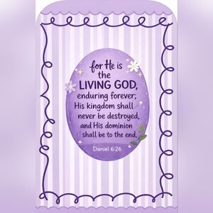 Purple Inspirational Print
